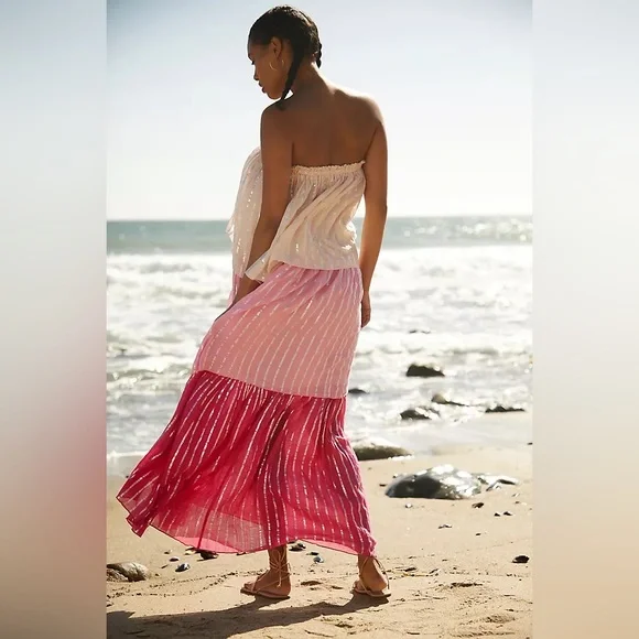 PQ Pink and White Briar Maxi Dress - Picture 2 of 3